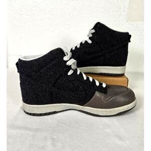 Nike Dunk High Vt Premium Wool Midnight Fog Shoes (472517-001) Mens 7 Rare Style